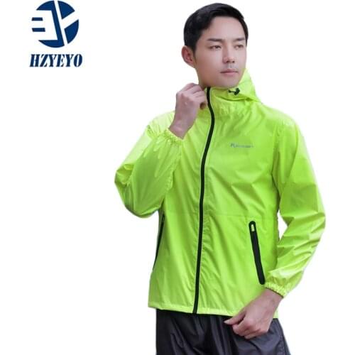 Men And Women Lightweight Motorcycle Raincoat Rain Pants Suit Riding Rainstorm-Proof Waterproof Split Summer Sunscreen Clothing