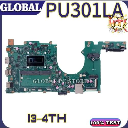 KEFU for ASUS laptop motherboard PU301LA P301L PU301L mainboard 100% test OK I3-4TH