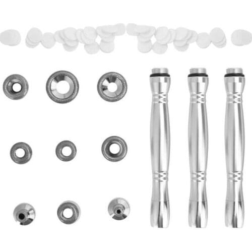 Microdermabrasion Dermabrasion Tips Accessory Set for Acne Blackhead Removal Stainless Steel Face Skin Care Tools