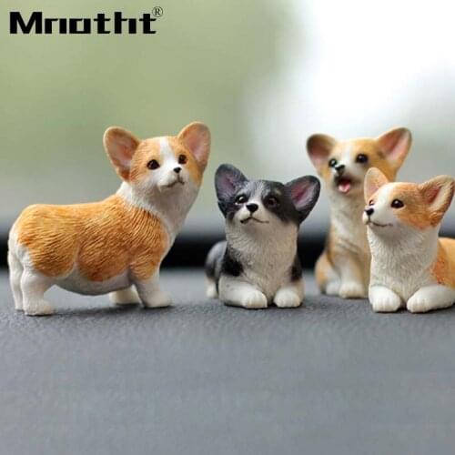Mnotht Simulita Corgi Model 1:6 Soldier Accessories DIY Kids Gift for 12inch Action Figure Toys Collectible Lovely Mini Dog M3n