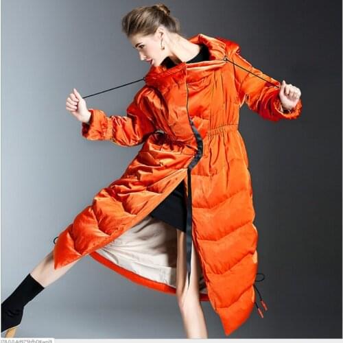 2020 New Fashion Winter Warm Down Coat Women Clothes 90% White Duck Down Jacket Long Overcoat Thick Warm Parka Female Outerwears