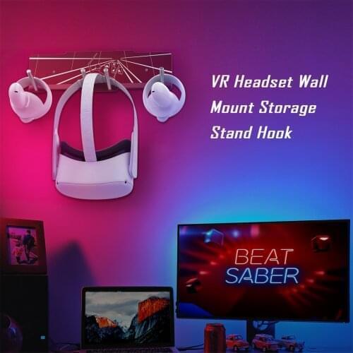New VR Accessories For Oculus Quest 2 VR Controller Stand Headset Wall Mount Rack Holder For Oculus Rift-S Playstation