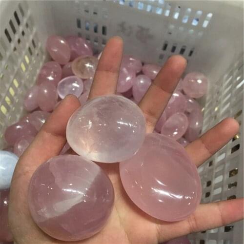 Bulk Wholesale Healing Reiki Natural Rose Quartz Irregular Shape Palm Stone