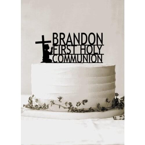 Personalized Communion Boy Cake Topper,Custom Made,Personalised