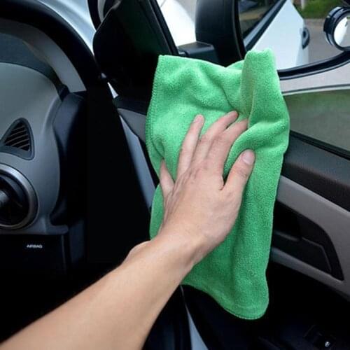 Microfiber Car Cleaning Towel Absorbable Glass Kitchen Car Towel Wipes Cleaning Rag Window 1pc Dish Table Cloth E3D2