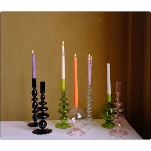 Christmas Votive Candle Holders Glass Vase Flower Pot Glass Votive Candle Holder candlestick Holders for Home, Bedroom, Living