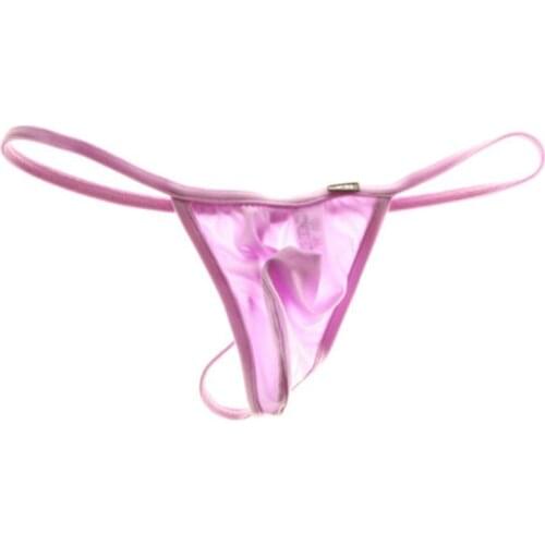 Acebal Cers Bikini 2018 Sexy Lingerie Men Thongs Gay Underwear Sheer Mens Thong Ultra Skinny Ice Seamless Panties XXL XL L M