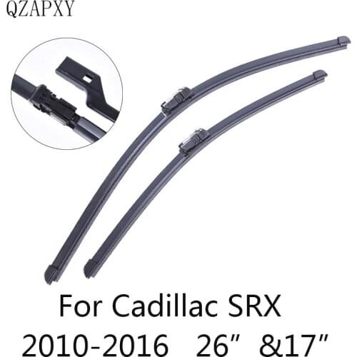 QZAPXY Car Wiper Blades for Cadillac SRX 26"&17"2010 2011 2012 2013 2014 2015 2016Car Accessories Windshield Wipers Car-styling