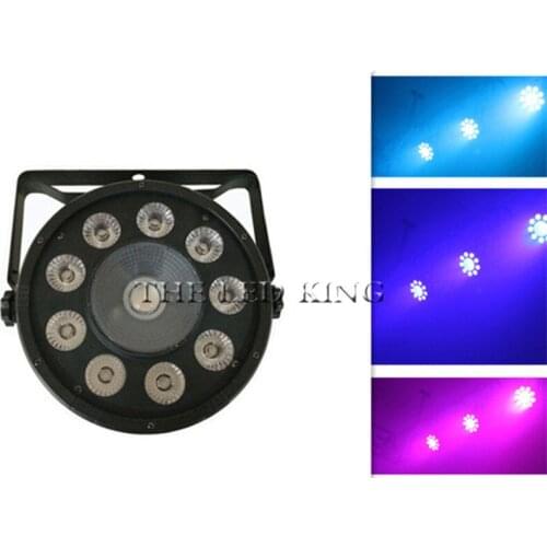 Lightme Professional Stage Light Projector 9X12W RGBW 4in1+30W COB RGB Color Mixing Par Lamp 8CH DJ Lamp Party KTV Concert Ligh