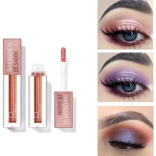 Pudaier Star Diamond Gold 12 color Liquid Eye Shadow maquiagem profissional completa cosmetics makeup glitter eyeshadow