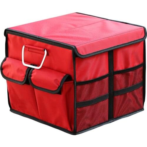 Oxford Cloth Car Trunk Storage Box High Hardness Plate Car Organizer Foldable Box Auto Interior Sundries Stowing Tidying