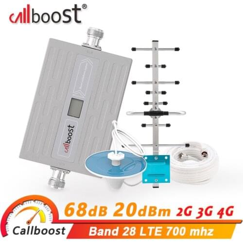 Callboost 700 mhz LTE cellular amplifier 4g signal booster band 28 mobile phone 4g network repeater gsm 2g 3g 4g antenna booster