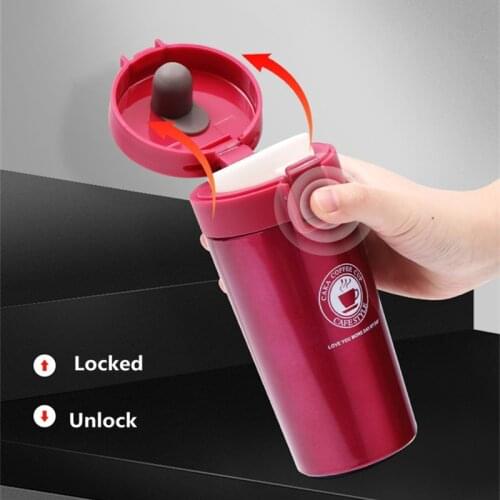 Stainless Steel Vacuum Flask Student Outdoor Sports Water Cup Portable Coffee Cup Bouncing Cup
