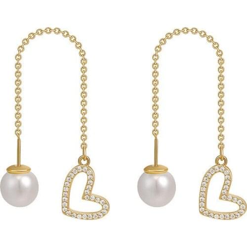 Pearl Earrings Boucle Oreille Femme Earrings 2021 Fashion Long Trend Earrings for Women Kolczyki Damskie