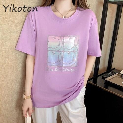 2021 Summer Clothes For Women Short Sleeve Tshirt Female Tops Basic Casual Lady Shirt Fashion White Kawaii Clothe T-Shirt O-Neck