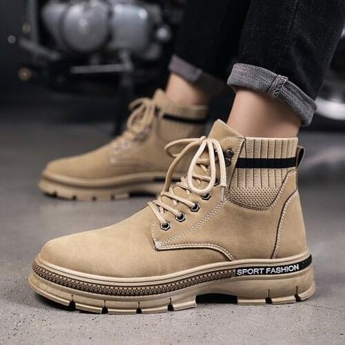 Black Warm Winter Men Boots Genuine Leather Ankle Boots Men Winter Work Shoes Men Military Fur Snow Boots for Men Botas T3-05