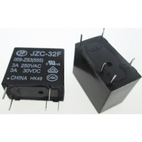 NEW 9V relay JZC-32F-009-ZS3 JZC-32F 009-ZS3 HF32F-009-ZS3 HF32F 009-ZS3 9V-ZS3 9VDC DC9V 9V 5PIN free shipping