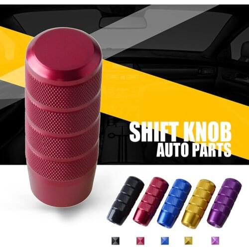 Mini Manual Gear Shift Knob Aluminium Alloy Electroplating Color Shifter Handle Universal Fit for Car Modified Car Accessories