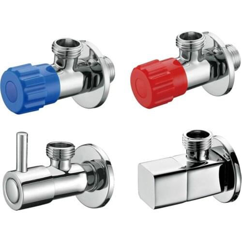 Triangle Valve of Cold and Hot Water Toilet, Brass Thickening and Lengthening Angle Valve, 8-shaped Valve of Water Heater