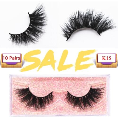 10 Pairs faux cils 3D Mink Lashes Winged False Eyelashes Crisscross Long Mink Hair Eyelashes Soft Lash Makeup Lashes for Beauty