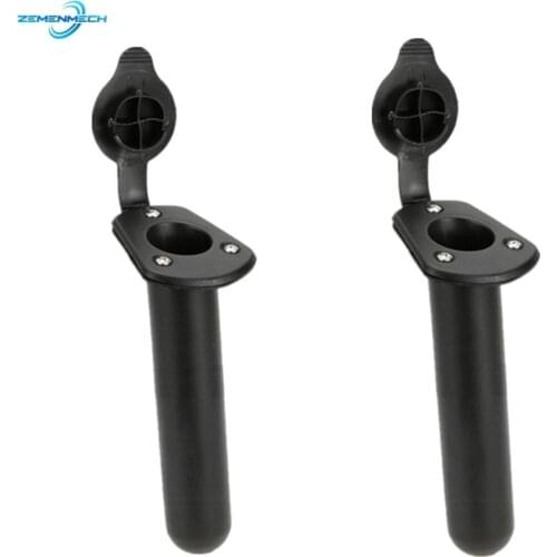 2PCS Fishing Rod Holder With Cap Cover Gasket For Kayak Boat Canoe Marine Yacht Stand For Fishing Rod Rack Pesca Angling Tackle