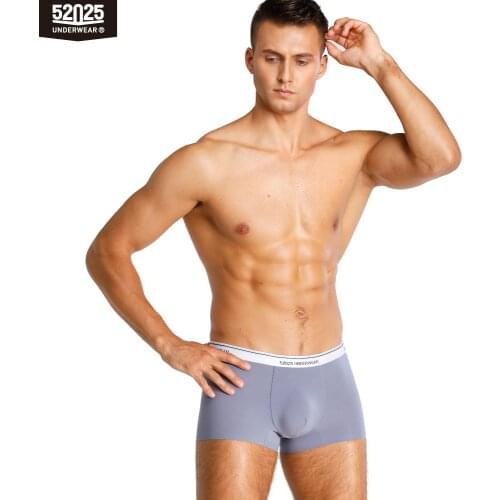 52025 Men Boxers Trunks Soft Comfortable Underwear Micro Modal Seamless Silky Boxers Breathable Men Underwear Sexy Boxershorts