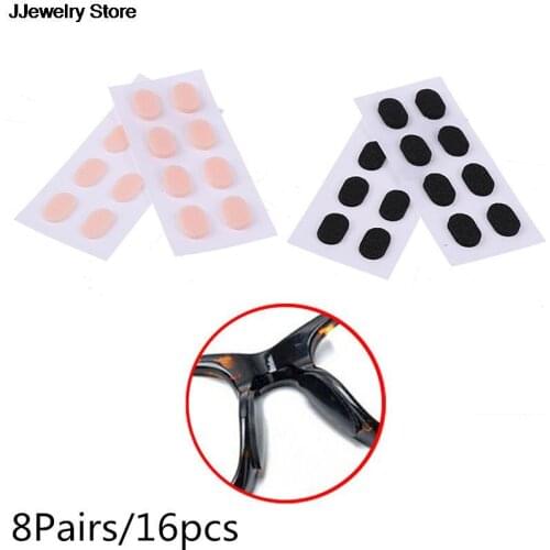 8 Pairs Anti-slip Silicone Nose Pads For Eyeglasses Glasses Frame Stick On Nose Pad Eyewear Accessories