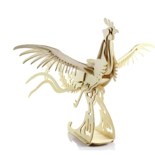 Wooden toy for child Handmade Wooden Jigsaw Puzzle Educational Toys For Children Diy 3d Toy Three-dimensional Chinese Suby