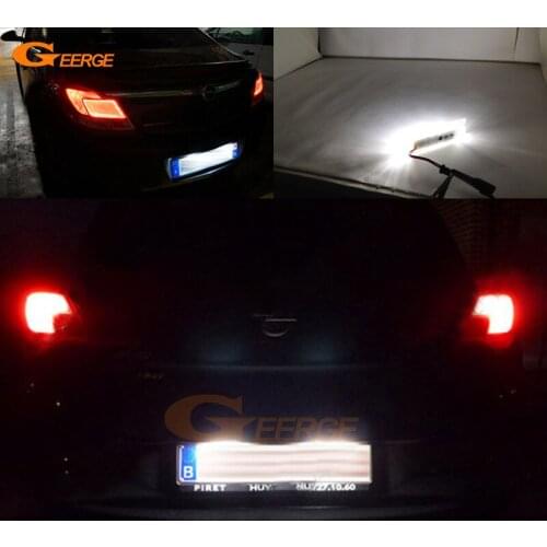 For Opel Vauxhall Insignia SPORTS Tourer Caravan OPC Ultra bright Led License plate lamp light No error car Accessories