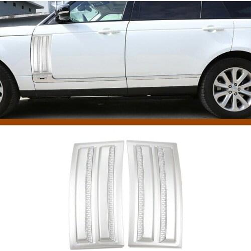 For Range Rover Vogue SVO 2014-2018 Chrome Fender Side Air Vent Outlet Cover