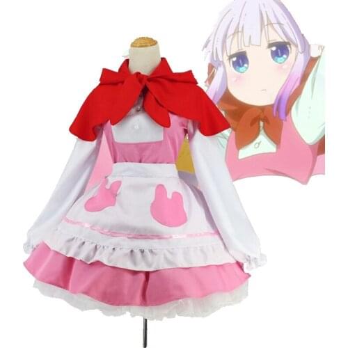 Unisex Anime Cos Miss Kobayashis Dragon Maid KannaKamui Cosplay Costumes Set