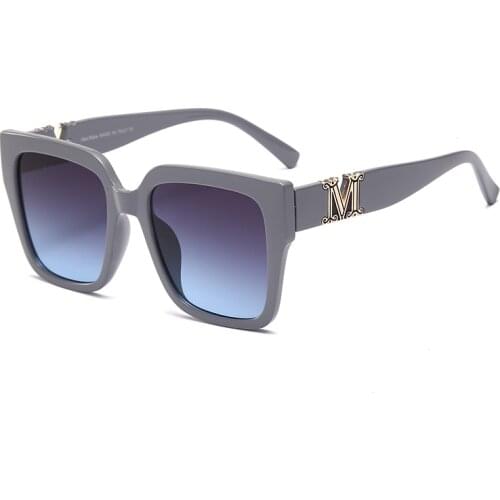 Square Retro Sunglasses Women Fashion Glasses Men Oversized Sunglasses Women Gradient Color Mirror Oculos De Sol