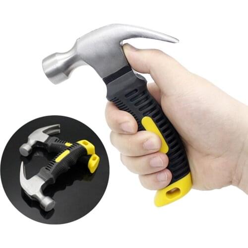 8OZ Mini Stubby Claw Hammer Fiberglass Handle Small Stubby Hammers Nails Tool Decoration Hand Tools New Arrival Fast Shipping