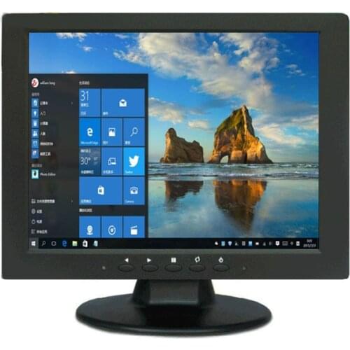 ZHIXIANDA 10.4 Inch Desktop Display 4:3 Screen Ratio 800x600 With VGA HDMI BNC AV USB Input LCD Monitor