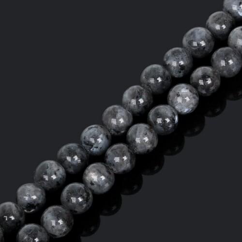 New Arrival 4/6/8/10mm 38cm/strand Moonstone bead Gem stone Black Moon Stone Round Loose Beads For Jewelry Making
