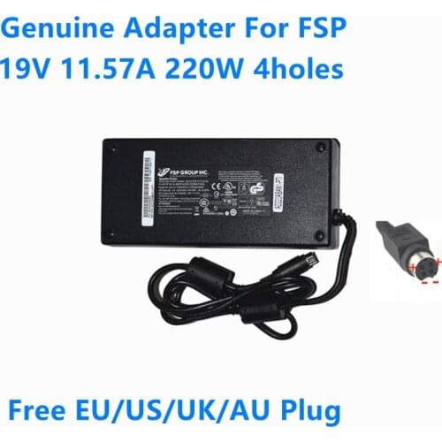 Genuine FSP 19V 11.57A 220W FSP220-ABAN2 FSP220-ABAN1 Power Supply AC Adapter For PAR EVERSERV 7700 POS SYSTEM Laptop Charger