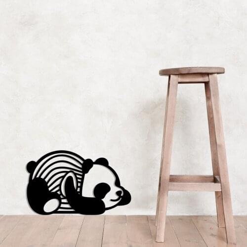 PANDA SLEEP Metal Table Modern Wall Art Geometric Metal Wall Decor Home Office and Living Room for African Themed home