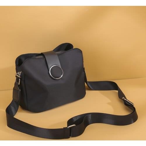 Casual Nylon Shoulder Bag Women Fashion Waterproof Messenger Bag Travel Light Small Crossbody Bag Shopping Lady Handbag Purse