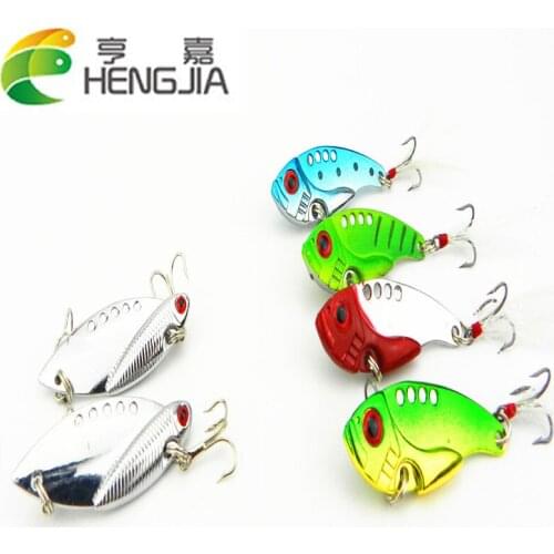 6pcs/set Metal Fishing Lure Crankbait Fishing Bait Treble Hook Tackle 5.5cm Life-like Fishing Tackle HJ028 Free Shipping