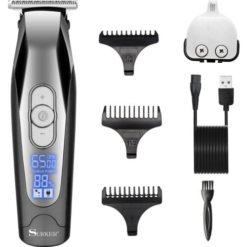 Surker Hair Clipper Sculpture Hair Cutting Machine Profession Hair Trimmer Mesin Gunting Rambut 0.1mm