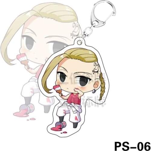 Tokyo Revengers Anime Keychain Manjiro Ken Takemichi Hinata Atsushi Chibi Kawaii Bag Pendant Fans Collection Prop