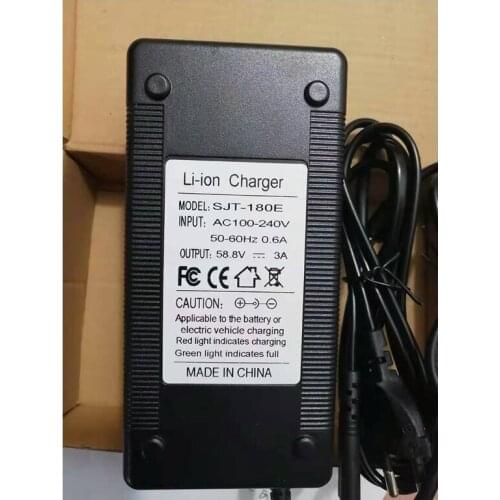 58.8V 3A Battery Charger For 14S 48V Li-ion Battery electric bike lithium battery Charger High quality Strong with cooling fan