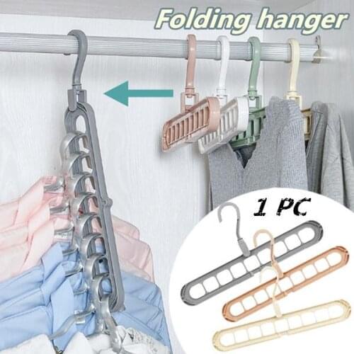1PC Multi-port Support Circle Clothes Hanger Clothes Drying Rack Multifunction Scarf Clothes Hangers