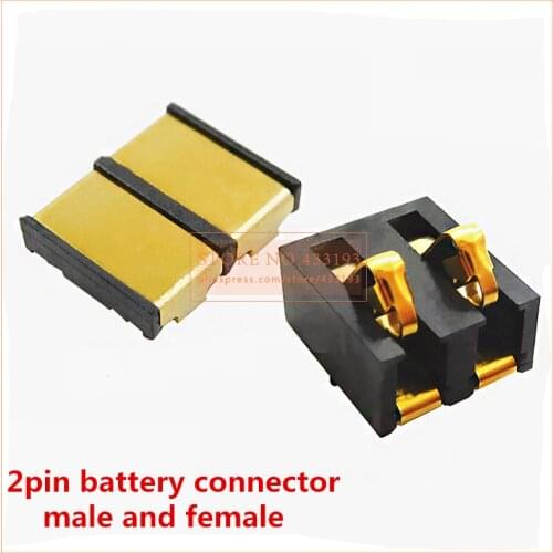 5pair SMD 2Pin pitch 4.25mm Inner Battery Connector female and male Holder Clip Contact replacement for mobile phones common use