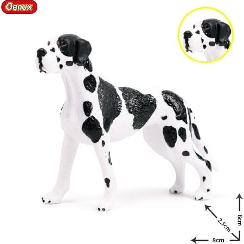 8*2.5*6CM solid simulation wild animal dog model new great dane great dane bitch children toy figure decoration