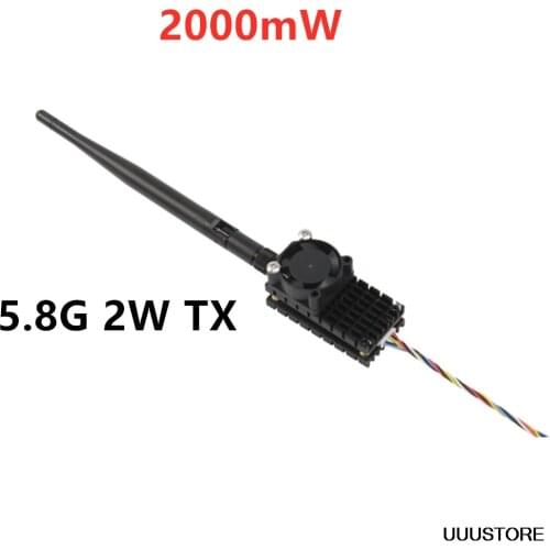 Boscam 5.8GHz 2000mw 5.8G 2W 24 Channels Wireless Audio Video Transmitter Sender FPV DJI phantom Gopro hero4 SJ4000