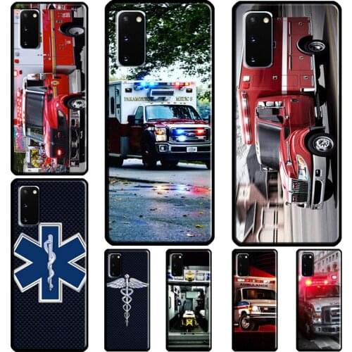 EMT EMS Ambulance Phone Case For Samsung S10 Plus S20 FE S8 S9 S10e Note 9 Note 10 Note 20 Ultra S21 Ultra
