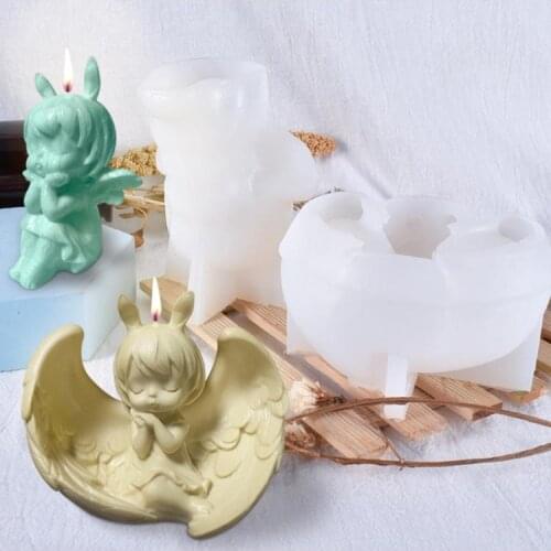 Angel Princess Candle Epoxy Resin Mold Aromatherapy Plaster Silicone Mould DIY Crafts Home Decorations Ornaments Casting Tools
