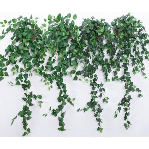 Boston ivy leaves Decoration Hanging False cane Vine plants Bracketplant Artificial plant