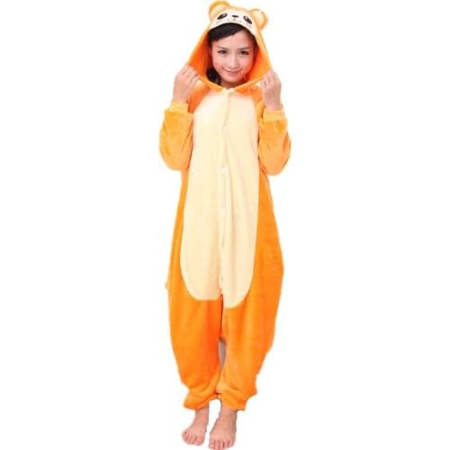 Animal Gold Monkey Unisex Adult Onesies Onesie Pajamas Jumpsuit Hoodies Sleepwear For Adults With Back Zip for Toilet